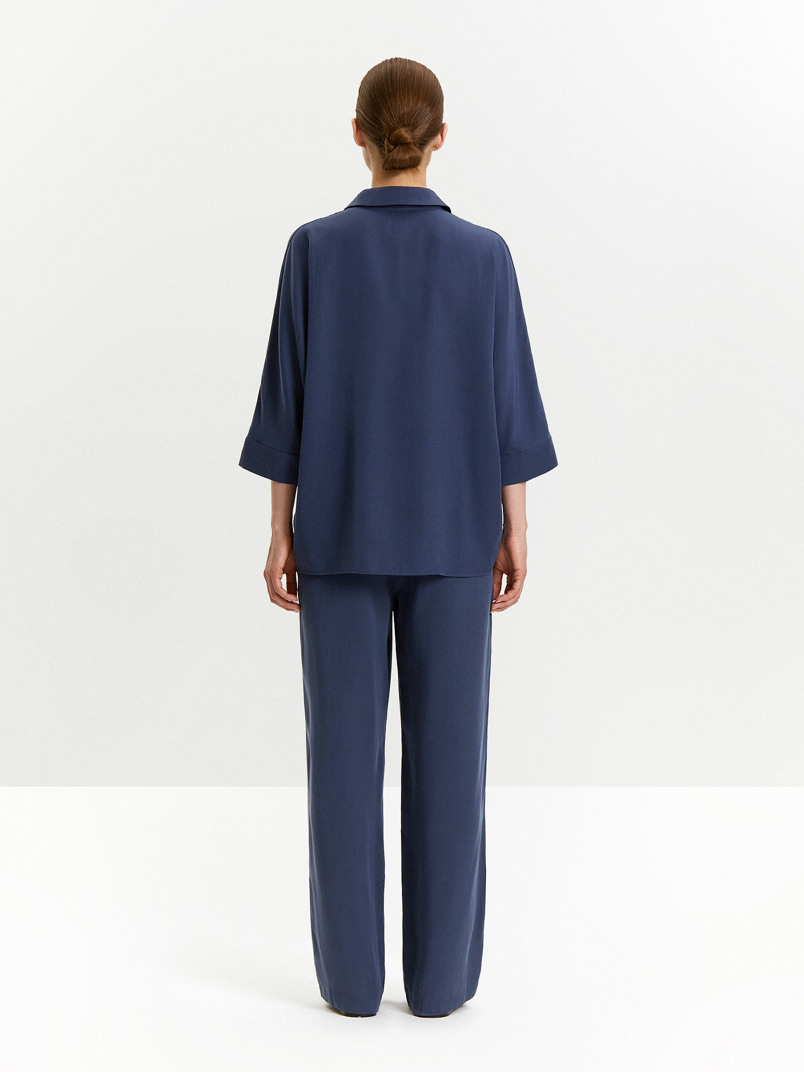 Рубашка с рукавом 3/4 из 100% тенсела